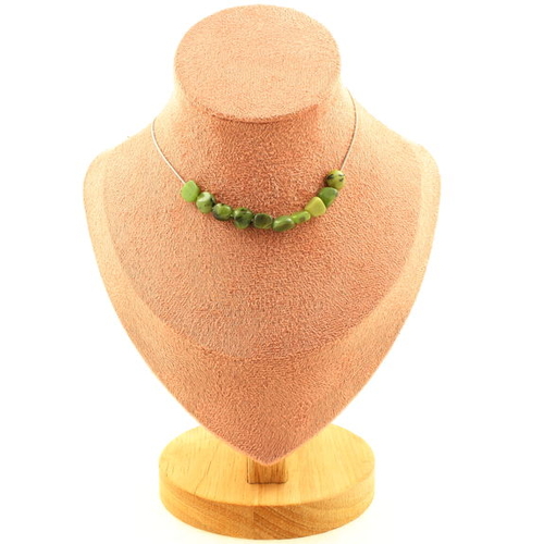 Jade Nephrite from Xiuyan China 10 beads necklace.