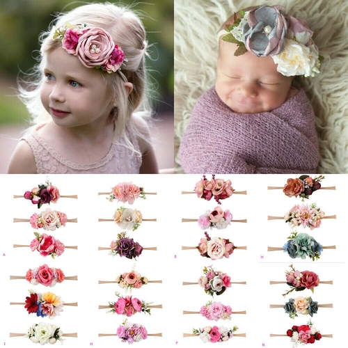 3Pcs/Sets Kids Baby Girls Wedding Flower Hair