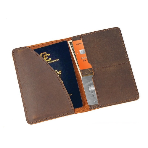 Genuine Leather Passport Wallet