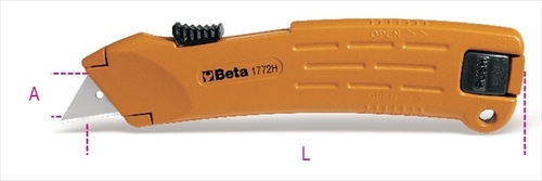 Beta Tools 017720029 1772 H-safety Utility Knife