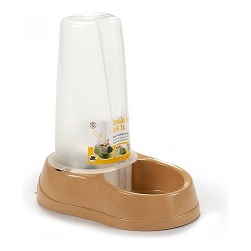 Pet feeding dish Stefanplast Beige Plastic 650 ml 12 x 19,5 x 19 cm