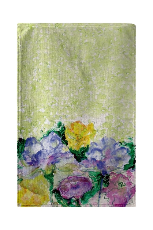 Betsy Drake BT390 30 x 50 in. Watercolor Garden Beach Towel