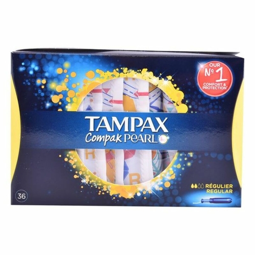 Pack of Tampons Pearl Regular Tampax Tampax Pearl Compak (36 uds) 36