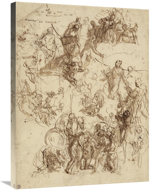 Global Gallery GCS-456775-2432-142 24 x 32 in. Sheet of Studies for th