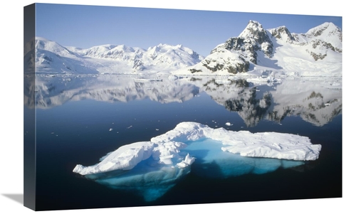 Global Gallery GCS-451350-1624-142 16 x 24 in. Ice Floe & Mountains&#4