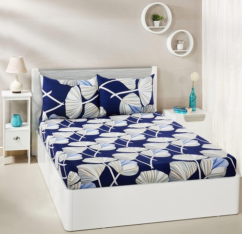 Polycotton Wild Forest Double Bedsheet 