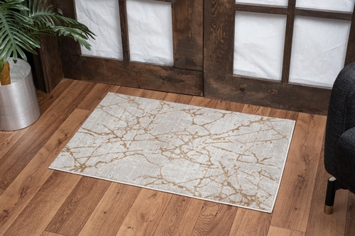 Elegance GC_CNC6004 Gold 2 ft. x 3 ft. Area Rug