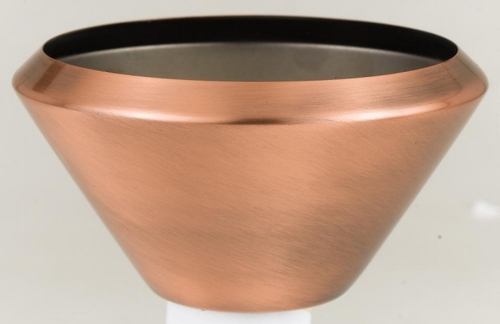 Cal LightingHT-222-SHADE-BS Brushed Steel Solid Cone Shade For Par30
