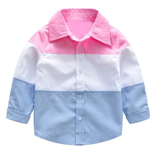 New Trendy 2018 Toddler Baby Boys Splice Shirt