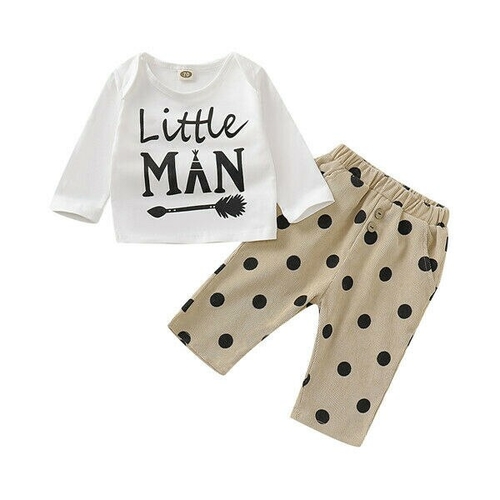 0 18M 3Pcs Newborn Kids Baby Boys Clothes Sets