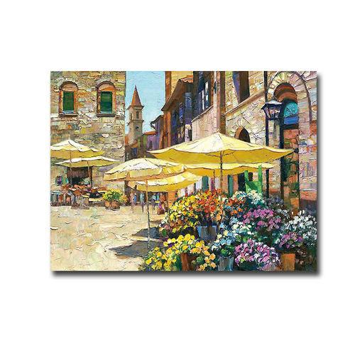 Artistic Home Gallery 3040Q998IG Siena Flower Market by Howard Behrens