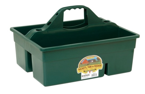 Miller DT-6GREEN Plastic Dura Tote  Green - 17 in.