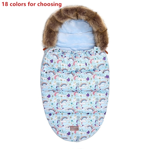 Winter Baby Stroller Sleeping Bag Thicken Warm