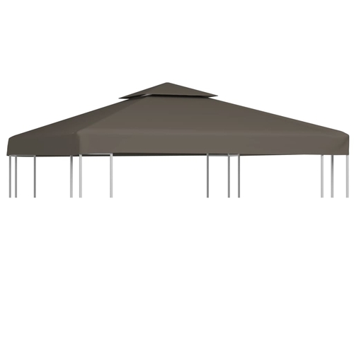 2-Tier Gazebo Top Cover 0.68lb/m 118.1"x118.1" Taupe