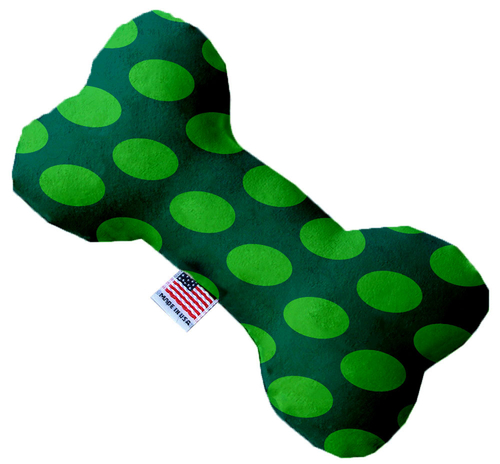 Mirage Pet 1227-TYBN6 Dots Bone Dog Toy, Green - 6 in.