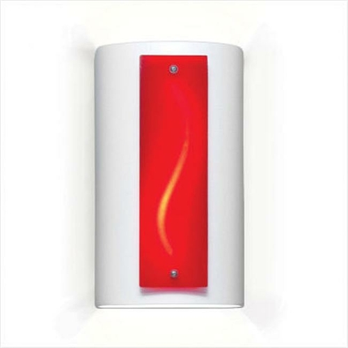 A19 G3C Ruby Current Wall Sconce - White Satin - Jewel Collection