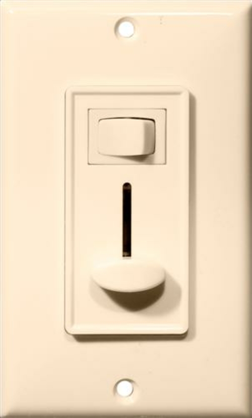 Morris Products 82753 Slide Dimmer With Switch Almond Single Pole