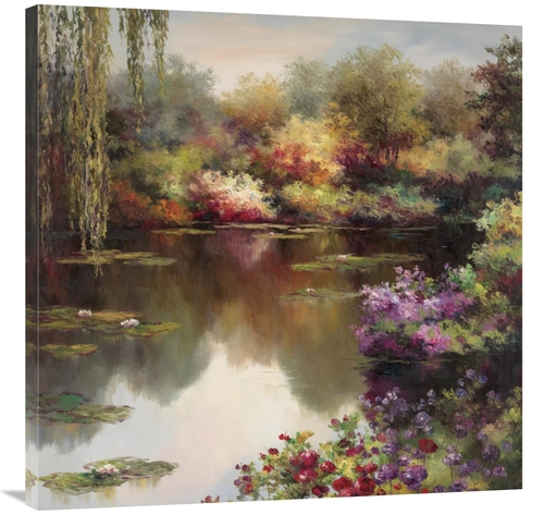 Global Gallery GCS-131221-3636-142 36 x 36 in. Reflections of A Lily P