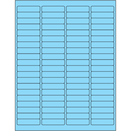Tape Logic LL171BE 1.94 x 0.5 in. Fluorescent Pastel Blue Rectangle La