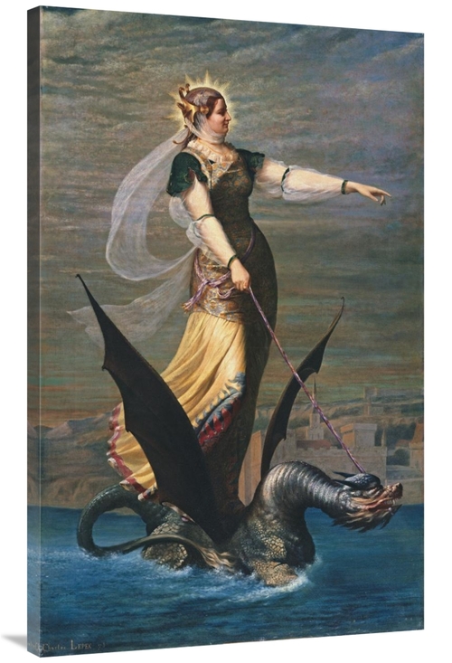 Global Gallery GCS-268239-44-142 44 in. La Tarrasque Art Print - Charl