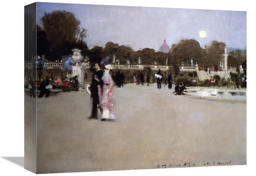 Global Gallery GCS-279986-16-142 16 in. Luxembourg Gardens at Twilight