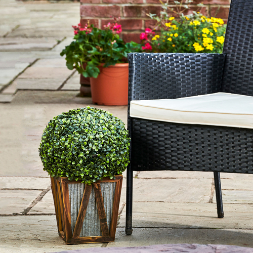 Teamson Home Brown Garden Solar Light Plant Décor