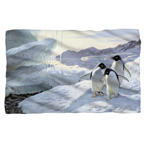 Trevco WW382-BKT1-36x58 36 x 58 in. Wild Wings & Penguins 2 Polyster F