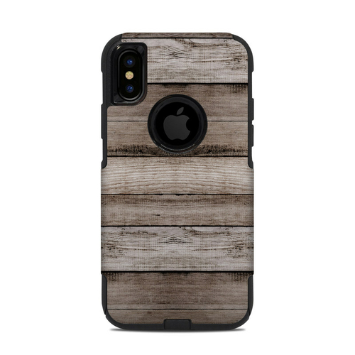 DecalGirl OCXS-BWOOD OtterBox Commuter iPhone X & XS Case Skin - Barn 