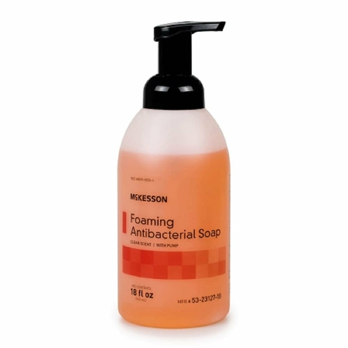 McKesson Foaming Antibacterial Soap Pump Bottle Clean Scent 18 oz.