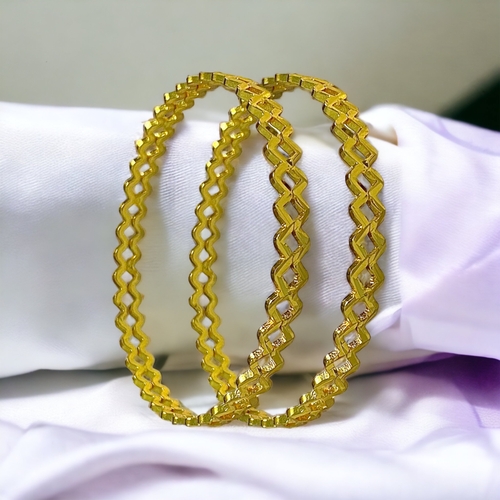 Modern Elegance Meets Classic Tradition: Indian Gold-Plated Bangles