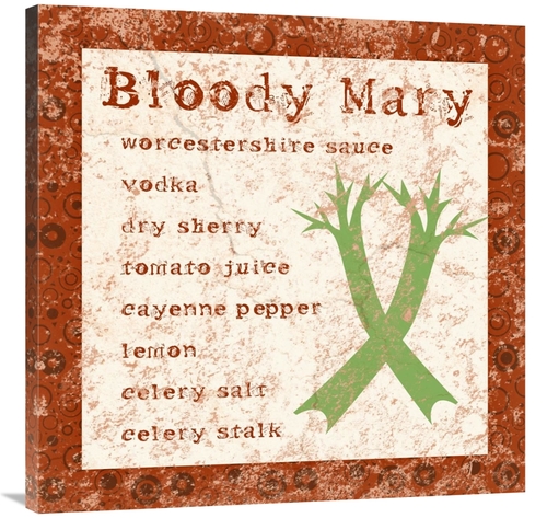 Global Gallery GCS-458095-3636-142 36 x 36 in. Cocktail Recipes - Bloo