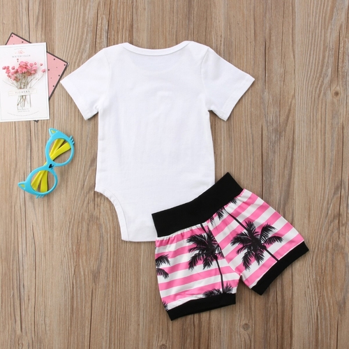 Newborn Baby Girls Cotton Summer Clothing Set