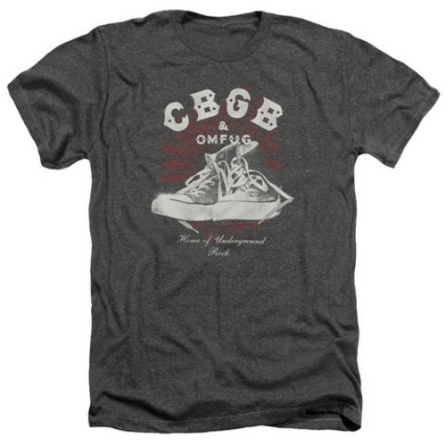 Trevco Cbgb-High Tops - Adult Heather Tee - Charcoal, Large