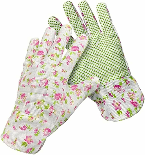 Assorted Floral Cotton Jersey Gloves