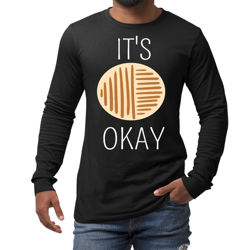 Mens Long Sleeve Graphic T-shirt - Say it Soul - its Okay