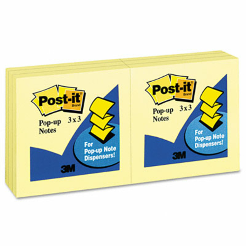 Sticky note Pop-up Notes R-330-YW Pop-Up Note Refills- 3 x 3- Canary Y
