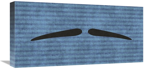 Global Gallery GCS-398813-1224-142 12 x 24 in. Mustache - Pencil Thin 