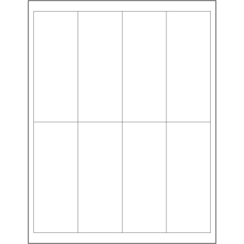 Tape Logic LL163 2 x 5 in. White Rectangle Laser Labels - Pack of 800