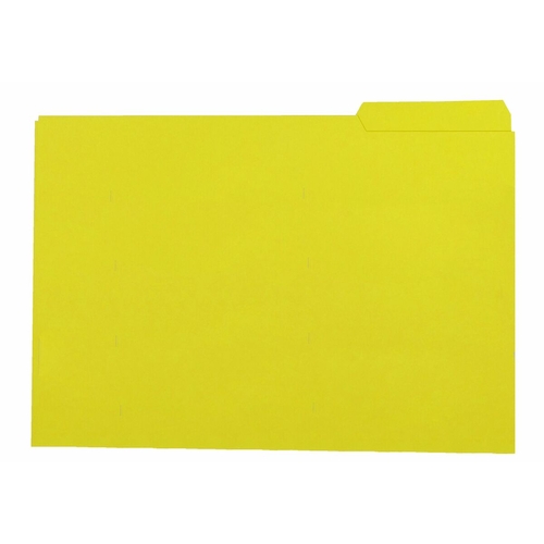 Subfolder Elba Name tab Yellow Din A4 50 Pieces