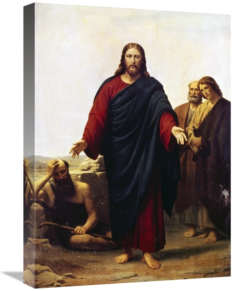 Global Gallery GCS-282751-22-142 22 in. Christ with His Disciples Art 