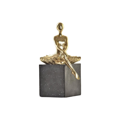 Decorative Figure DKD Home Decor Ballerina Golden Resin Dark grey