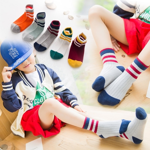 5 Pairs Baby Boy Socks Children Spring Autumn