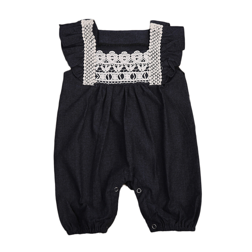 Hot Sleeveless Blue Lace Toddler Baby Kids