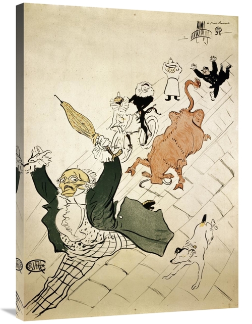 Global Gallery GCS-278185-36-142 36 in. La Vache Enragee Art Print - H