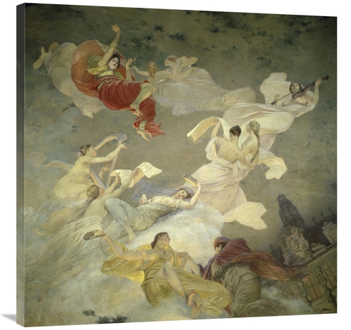 Global Gallery GCS-282353-36-142 36 in. Muses of Paris Art Print - Jul