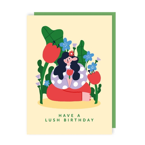 Lush Birthday Card (Pack of 6)