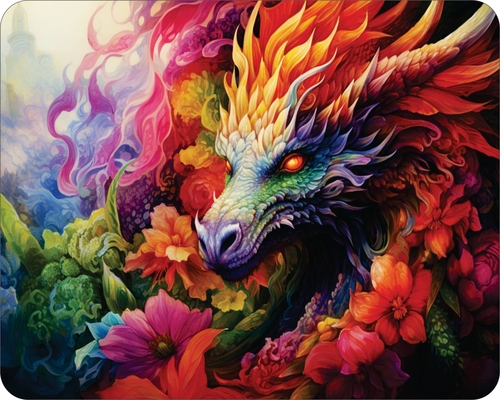 Chinese Dragon Mouse Pad Mad with fire