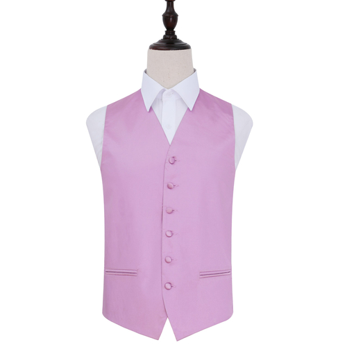 Plain Satin Waistcoat - Lilac, 38'