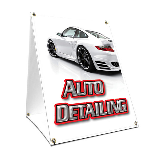 SignMission SBC-1824-Auto Detailing 18 x 24 in. A-Frame Sidewalk Auto 