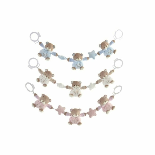 Fluffy toy DKD Home Decor White Sky blue Light Pink Metal Children's